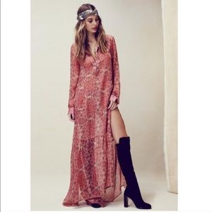 For Love and Lemons Geneva Maxi Dress XS